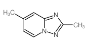 s-Triazolo[1,5-a]pyridine, 2,7-dimethyl- structure