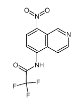 2,2,2-trifluoro-N-(8-nitroisoquinolin-5-yl)acetamide结构式