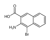 3-amino-4-bromonaphthalene-2-carboxylic acid结构式