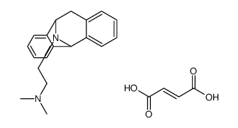 2-(10,11-dihydro-5H-5,10-epiminodibenzo[a,d][7]annulen-12-yl)-N,N-dimethylethan-1-amine fumarate Structure