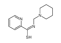 N-(piperidin-1-ylmethyl)pyridine-2-carbothioamide结构式