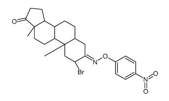 2α-Bromo-3-[(4-nitrophenoxy)imino]-5α-androstan-17-one结构式