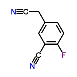 3-氰基-4-氟苯乙腈结构式