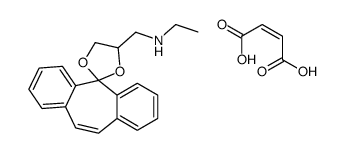 (Z)-but-2-enedioic acid,N-(spiro[1,3-dioxolane-2,11'-dibenzo[1,2-a:1',2'-e][7]annulene]-4-ylmethyl)ethanamine结构式