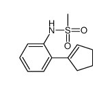 N-[2-(cyclopenten-1-yl)phenyl]methanesulfonamide结构式