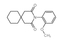 9-(2-methoxyphenyl)-9-azaspiro[5.5]undecane-8,10-dione Structure