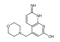 7-amino-4-(morpholin-4-ylmethyl)-1H-1,8-naphthyridin-2-one Structure