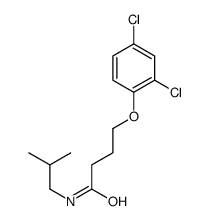 4-(2,4-dichlorophenoxy)-N-(2-methylpropyl)butanamide结构式