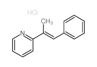 Pyridine,2-(1-methyl-2-phenylethenyl)-, hydrochloride (1:1)结构式