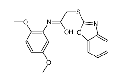 2-(1,3-benzoxazol-2-ylsulfanyl)-N-(2,5-dimethoxyphenyl)acetamide Structure