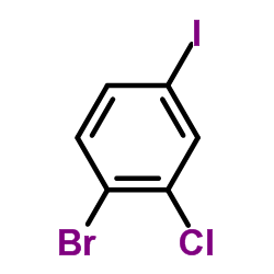 1-Bromo-2-chloro-4-iodobenzene structure