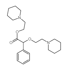 2-(1-piperidyl)ethyl 2-phenyl-2-[2-(1-piperidyl)ethoxy]acetate structure