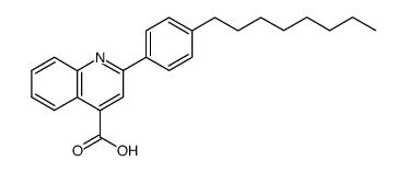 2-(4-octyl-phenyl)-quinoline-4-carboxylic acid Structure