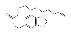 10-Undecenoic acid,1,3-benzodioxol-5-ylmethyl ester Structure