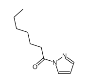 1H-Pyrazole,1-(1-oxoheptyl)-(9CI)结构式