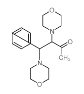 3,4-di(4-morpholinyl)-4-phenyl-2-butanone结构式