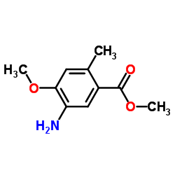 Methyl 5-amino-4-methoxy-2-methylbenzoate结构式