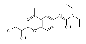 3-[3-acetyl-4-(3-chloro-2-hydroxypropoxy)phenyl]-1,1-diethylurea Structure