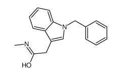 2-(1-benzylindol-3-yl)-N-methylacetamide结构式