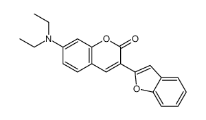 3-(1-benzofuran-2-yl)-7-(diethylamino)chromen-2-one结构式