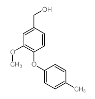 [3-methoxy-4-(4-methylphenoxy)phenyl]methanol structure