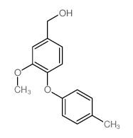 [3-methoxy-4-(4-methylphenoxy)phenyl]methanol结构式