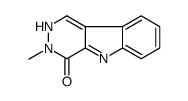 3-methyl-2H-pyridazino[4,5-b]indol-4-one结构式