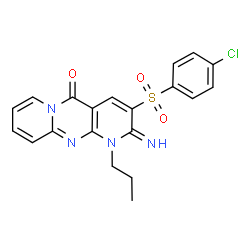 3-[(4-Chlorophenyl)sulfonyl]-2-imino-1-propyl-1,2-dihydro-5H-dipyrido[1,2-a:2',3'-d]pyrimidin-5-one picture