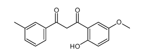 1-(2-hydroxy-5-methoxyphenyl)-3-(3-methylphenyl)propane-1,3-dione Structure
