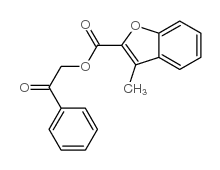 2-Benzofurancarboxylicacid,3-methyl-,2-oxo-2-phenylethylester(9CI) Structure