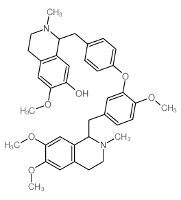 1-[[4-[5-[(6,7-dimethoxy-2-methyl-3,4-dihydro-1H-isoquinolin-1-yl)methyl]-2-methoxy-phenoxy]phenyl]methyl]-6-methoxy-2-methyl-3,4-dihydro-1H-isoquinolin-7-ol Structure