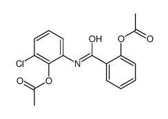 [2-[(2-acetyloxy-3-chlorophenyl)carbamoyl]phenyl] acetate结构式