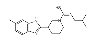 1-Piperidinecarbothioamide,3-(5-methyl-1H-benzimidazol-2-yl)-N-(2-methylpropyl)-(9CI)结构式