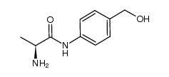 L-alanine amide of p-aminobenzylalcohol Structure