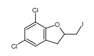 5,7-dichloro-2-iodomethyl-2,3-dihydrobenzofuran Structure