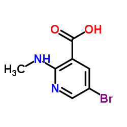 5-Bromo-2-Methylamino-nicotinic acid structure