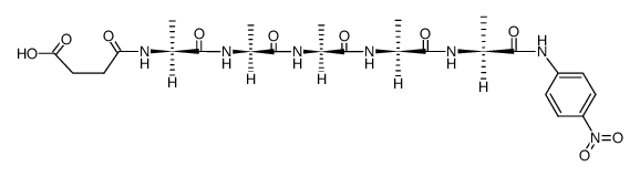 Suc-Ala-Ala-Ala-Ala-Ala-Ala-pNA Structure