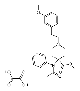 methyl 1-[2-(3-methoxyphenyl)ethyl]-4-[N-(1-oxopropyl)-N-phenylamino]-4-piperidinecarboxylate ethanedioate Structure