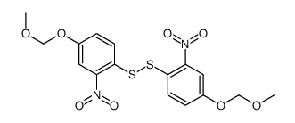 4-(methoxymethoxy)-1-[[4-(methoxymethoxy)-2-nitrophenyl]disulfanyl]-2-nitrobenzene结构式