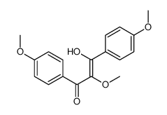 3-hydroxy-2-methoxy-1,3-bis(4-methoxyphenyl)prop-2-en-1-one结构式