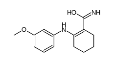 2-(3-methoxyanilino)cyclohexene-1-carboxamide Structure