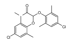 methyl 2,2-bis(4-chloro-2,6-dimethylphenoxy)acetate Structure
