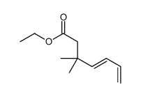 ethyl 3,3-dimethylhepta-4,6-dienoate结构式