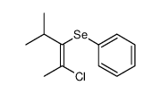 Z-2-Chlor-3-phenylseleno-4-methyl-2-penten Structure