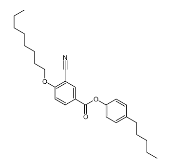 (4-pentylphenyl) 3-cyano-4-octoxybenzoate结构式