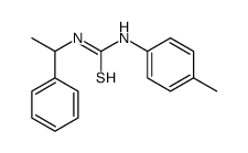 1-(4-methylphenyl)-3-(1-phenylethyl)thiourea Structure