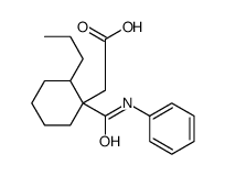 2-[1-(phenylcarbamoyl)-2-propylcyclohexyl]acetic acid结构式