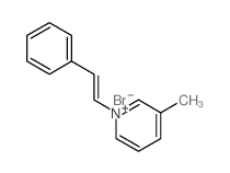 5-methyl-1-[(E)-2-phenylethenyl]pyridine Structure