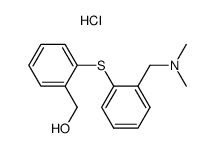 [2-(2-Dimethylaminomethyl-phenylsulfanyl)-phenyl]-methanol; hydrochloride Structure