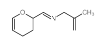 1-(3,4-dihydro-2H-pyran-2-yl)-N-(2-methylprop-2-enyl)methanimine structure